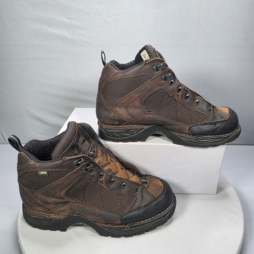 Danner Radical 452 5.5" Soft Toe Hiking Work Boots Dark Brown Leather Mens 12 D